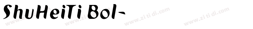 ShuHeiTi Bol字体转换